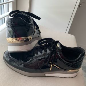 Michael Kors Women’s Black Patent Sneakers, SZ 9.5